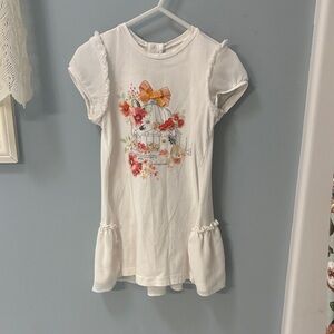 Mayoral Cream Dress with Elegant Details